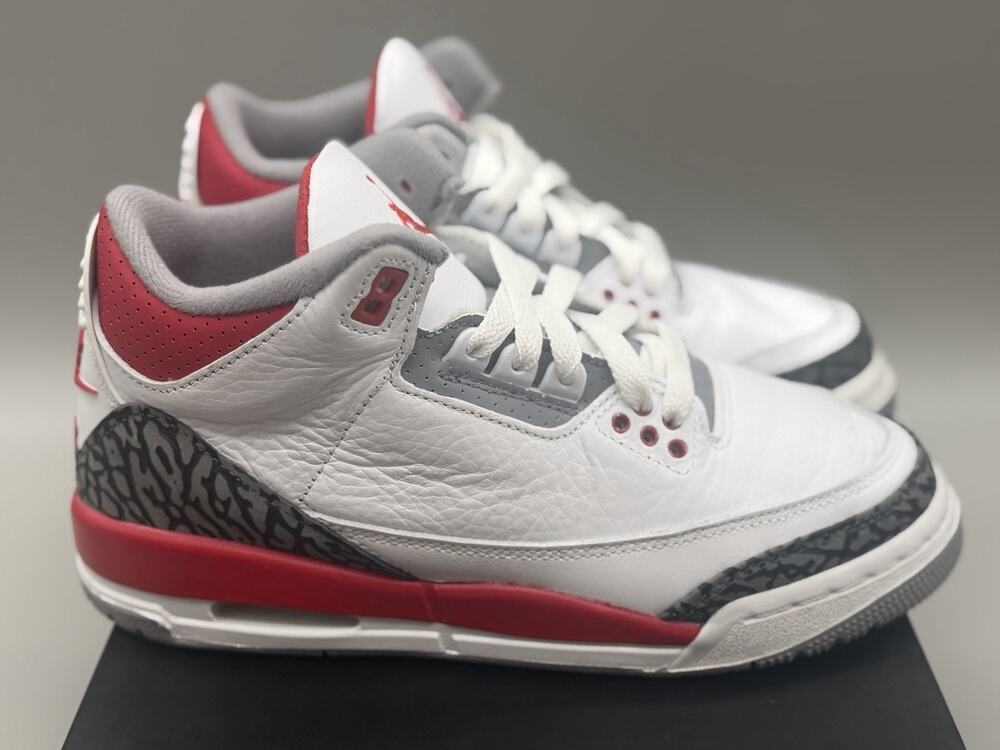Air Jordan 3 Retro Fire Red 2022 GS 5Y White Cement DM0967-160 OG Box